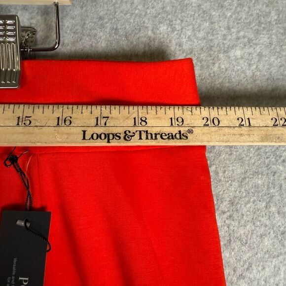 Lane Bryant Womens Plus Size 18 Mini Pencil Skirt Red Back Zipper Slit NWT - Picture 3 of 6